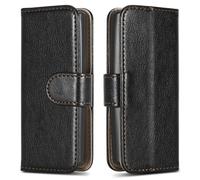 (Nokia 105 (2G), Black) For Nokia 105 (2G) / (4G) Leather Book Flip Wallet Case