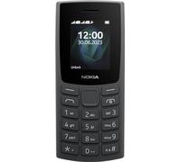 Nokia 105 2G Feature Phone with long-lasting battery, 12 hours of talk-time, wireless FM radio, large display, and tactile keyboard, Dual Sim - Charcoal