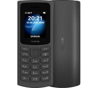 Nokia 105, 1.8 Inch S30+ Feature Phone with 4G Connectivity, 128MB + 48MB Storage, 1020mAh Removable Battery, FM Radio (Wired and Wireless Dual Mode) and 3-in-1 Speaker - Black