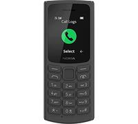 Nokia 105, Dual Sim 1.8 Inch S30+ Feature Phone with 4G Connectivity, 128MB + 48MB Storage, 1020mAh Removable Battery, FM Radio (Wired and Wireless Dual Mode) and 3-in-1 Speaker - Black
