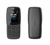 Nokia 106 2G Dark Grey Unlocked Sim Free Mobile Phone Basic Big Button TA-1114DS [EEK: A]