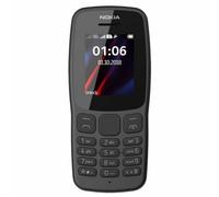 Nokia 106 Dual Sim Dark Grey 2G Unlocked Sim Free Basic Big Button Mobile Phone.