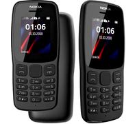 Nokia 106 Dual Sim Dark Grey 2G Unlocked Sim Free Basic Big Button Mobile Phone.