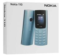 Nokia 110 2021 2G straight-bar button Dual SIM phone Blue Great Gift Blue