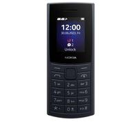 Nokia 110 4G (2023). Form factor: Bar. SIM card capability: Dual SIM. Display diagonal: 4.57 cm (1.8") Display resolution: 160 x 120 pixels. Bluetooth. FM radio. Battery capacity: 1450 mAh. Weight: 94