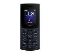 Nokia 110 4G 2nd Edition (2024) (1.8 inch display, Camera, Removable 1450mAh battery, 128MB memory expandable, Bluetooth 5.0, USB Type-C, 3.5mm jack socket, Dual SIM, IP54, FM radio) - Midnight Blue