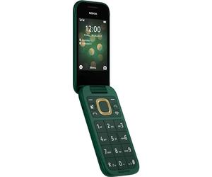 Nokia 2660 Flip Feature Phone with 2.8" display, 4G Connectivity, built-in camera, MP3 player, Classic games, a battery that lasts for days, Perfect for digital detox, Dual SIM - Lush Green