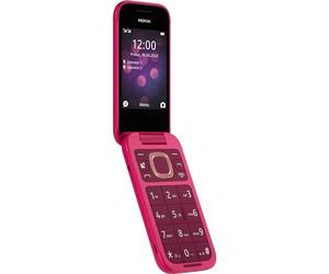 Nokia 2660 Flip Feature Phone with 2.8" display, 4G Connectivity, built-in camera, MP3 player, Classic games, a battery that lasts for days, Perfect for digital detox, Dual SIM - Pop Pink