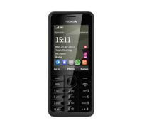 Nokia phone 301 black ds 3, 2-megapixel dual sim-black