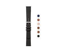 Nokia 4381647 Watch strap Leather, Stainless steel Black