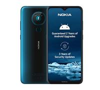 Nokia 5.3 6.55-Inch Android UK SIM Free Smartphone with 4 GB RAM and 64 GB Storage (Dual Sim) - Cyan (Renewed)