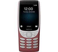 Nokia 8210 all carriers, 0.05gb, Feature Phone with 4G connectivity, large display, built-in MP3 player, wireless FM radio and classic Snake game (Dual SIM) - Red