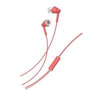 Nokia Buds (Wb-101) Powerful Bass Performance Wired In Ear Earphones With Mic For Clear Voice Calls, Virtual Assistant Control Enabled Angled Acoustic Tubes For A Comfortable And Secure Fit, Red