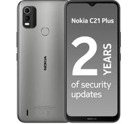 Nokia C21 Plus Smartphone with 6.5" HD+ Display, Toughened Glass, 2-Day Battery Life, 13MP Dual-Camera with HDR, Panorama & Beautification, Clean OS, 2 Years Security Updates, Dual-Sim - Grey