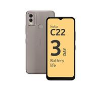 C22 smartphone 4G, 2GB RAM + 64GB ROM - FREE Clear Case Included Nokia Light Sand One Size