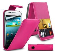 Nokia Lumia 520 Premium PU Leather Top Flip Skin Case Cover with Mini Capacitive Stylus Touch Screen Pen, Screen Protector and Polishing Cloth - Hot Pink