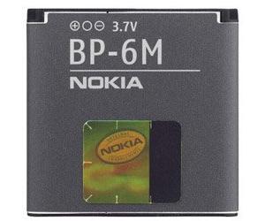 Nokia Replacement battery BP-6 M Lithium Polymer Battery 1100 mAh (Original) 6280, 6288, 6233, 6234, N93, N73, N73 Music Edition