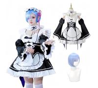 NOKIJP Re:Zero - Starting Life in Another World, Emilia Cosplay Costume, Re:Zero - Starting Life in Another World, Anime, Cosplay, Events, Cultural Festivals, For Adults