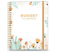 Nokingo Budget Planner - Monthly Finance Organizer with Expense Tracker Notebook to Manage Your Money Effectively, Undated Finance Planner/Account Book, Start Anytime, 1 Year Use, A5, Yellow Flower