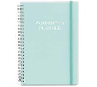 Nokingo Undated Planner for 2025 or Any Year - Weekly & Monthly Organizer Notebook & Journal to Track Goals, 5.85" x 8.25", Perfect to Organize Your Daily Life, Teal Weekly Monthly Planner Undated