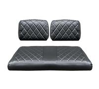 NOKINS Golf Cart Seat Covers Fit for Yamaha G2 G8 G9 G11 G14 G16 G19 G20 G21 G22 OEM Standard Front Seat Cushion, Yamaha Replacement Front Seat Covers, Golf Cart Accessories (Black&Black Stitch)