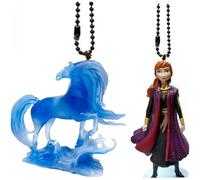 Nokk Elsa s Horse 4 & Princess Anna Purple Pvc Keychain Dangler