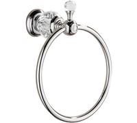Nokozan Luxury Crystal Series Chrome Fished Batrhoom Towel Ring Holder Wall Mouted