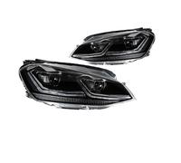 NOKRGQW Front Bumper Headlight For Golf 7 2013-2017 MK7 Upgrade 7.5 Design LED Auto Headlights Assembly(For Right Hand Drive Silver LED)