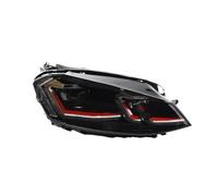 NOKRGQW Front Bumper Headlight For VW For Golf 7 MK7 For GTI 2013-2017 Upgrade 7.5 Styling Headlights LED DRL Dual Projector(LHD RED)