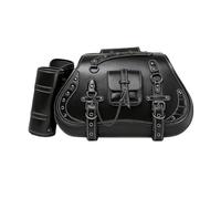 NOKRGQW Motorbike Tail Bag 2Pcs Universal Motorcycle Retro Tool Bag PU Leather Saddlebag Saddlebag Side Punk Style Moto Multifunctional