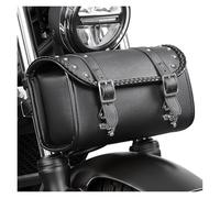 NOKRGQW Motorbike Tail Bag Motorcycle Fork Tool Bag 4-5L PU Leather Waterproof Universal Saddle for Front Handlebar Sissybar Storage Pouch Roll