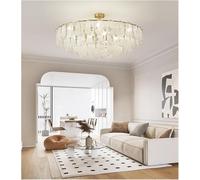 NOKTAI All Copper Luxury Creative Art Crystal Chandelier Modern Brass Simple European Style French Living Room Bedroom,Chandelier