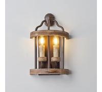 NOKTAI American Retro Industrial Style Double Head Wall Lamp Living Room Dining Room Kitchen Bedroom Clothing Store Light Fixtures,Ceiling Light Fixture