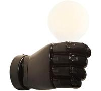 NOKTAI Antique resin fist wall lamp Vintage Sconce Wall Lighting LOFT Black/White Fist Sconce Lamps Retro Creative Fist Shape Wall Lantern Art resin decorative sconce wall lights E27/E26