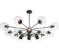 NOKTAI Brass Sputnik Chandeliers 6 Lights Industrial Rustic Mid Century Ceiling Light Fixtures Pendant Light Compatible,Hanging Light