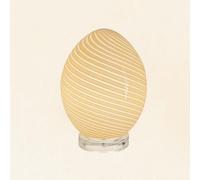 NOKTAI Cream Style Glass Desk Lamp Modern Minimalist Bedroom Study Room Living Room Dining Room Coffee Table Creative Personality Romantic Atmosphere Decorative Desk Lamp