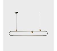 NOKTAI Home LED Pendant Light V-intage Brass Brushed Ceiling Hanging Lamp Dining Table Adjustable Chandelier Modern Interior Decor Suspended Light Fixture,Hanging Light