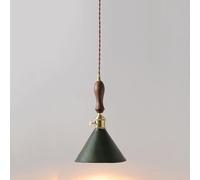 NOKTAI Home Pendant Light E27 1-Light Brass Ceiling Hanging Lamp V-intage Restaurant Cafe Decor Lighting Fixture Home Kitchen Dining Adjustable,Hanging Light