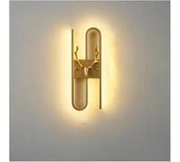 NOKTAI Led Wall Lamps Modern - Living Room Background Wall Lamp Stairway Corridor Minimalist Wall Light Chandelier Lamp(Left-Gold)