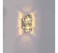 NOKTAI Living Room Bedroom Bedside Long Wall lamp Background Villa Light Luxury Crystal Wall Light,Practical Lighting fixtures