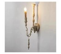 NOKTAI Loft Retro American Country French Wall Lamp Vintage Old Wood Wall Lamp Living Room,Ceiling Light Fixture