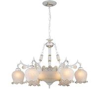 NOKTAI Modern elier Mid Century V-intage Glass elier Modern Semi Flush Mount Pendant Light Antique Brass Finish Hanging Ceiling Light Fixtures,Hanging Light