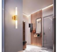 NOKTAI Modern Metal Tube Pipe up Down LED Wall Lamps Bedroom Foyer washroom Living Room Bathroom Wall Light lamp,Practical Lighting fixtures