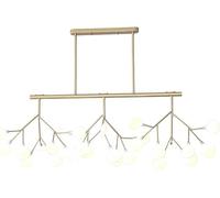 NOKTAI Modern Rectangular Sputnik Chandelier 27 Head Brushed Brass Chandelier Mid Century Pendant Light Gold Hanging Ceiling Light Fixtures,Hanging Light