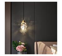 NOKTAI Modern Wall Sconce, Wall lamp, Modern Crystal Wall Lamp Prism High Light Transmission LED Bedroom Bedside Lamp Villa Duplex Floor Small Chandelier (Color : W16cm, Size : Warm White