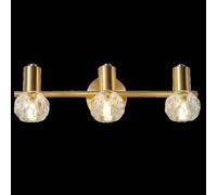 NOKTAI Post Modern Brass Wall Lamps Luxury 2/3 Heads K9 Crystal Light Fixture - - Bedroom Bathroom Mirror Light,Chandelier