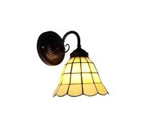 NOKTAI Simple European Style Square Glass Small Wall Lamp Bedroom Staircase Warm Color Lighting Antique LED,Practical Lighting fixtures