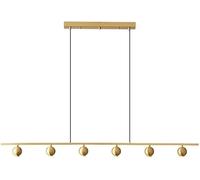 NOKTAI Strip Pendant Light Home LED Ceiling Hanging Lamp Modern Dining Table Kitchen Suspended Light Fixture Interior Adjustable Chandelier Black Gold,Hanging Light