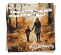 Nokular Happy Birthday to A Special Mom - Through Every Stage of Life You've Always Been There - Happy Birthday Mom - For my Amazing Mother