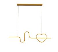 NOKXDKJWT 31.5" D Long Strip Hanging Lamp, Linear Metal Light with Silicshade, Modern Led Chandelier, Ultra-Thin Dining Room Suspension Lamps, Nordic Minimalist Drop Lights/Tricolor Light